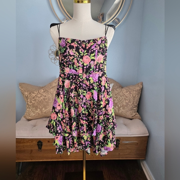 AFRM Pink and Purple Brandis Dress - Picture 5 of 7